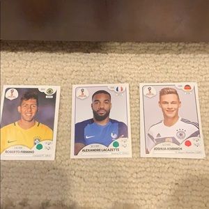 3 Rare 2018 World Cup Album Stickers.